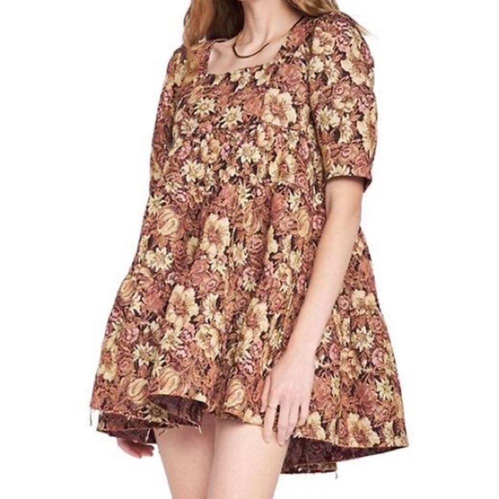 COPY - NWT En Saison Luisa Jacquard A-Line Mini Dress tapestry size medium MSRP…